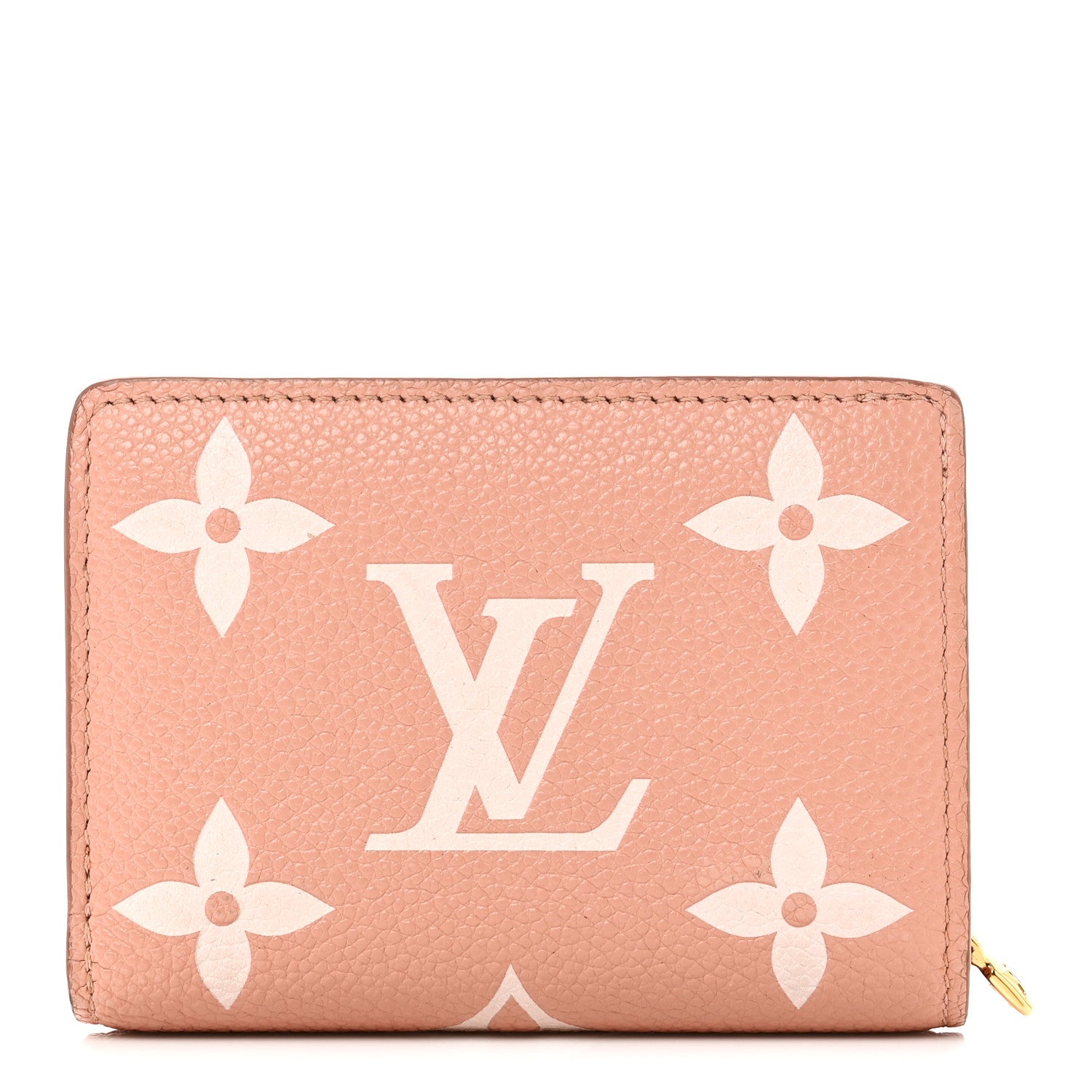 Louis Vuitton Empreinte Monogram Giant Clea Wallet Rose Trianon Creme 1 of 9