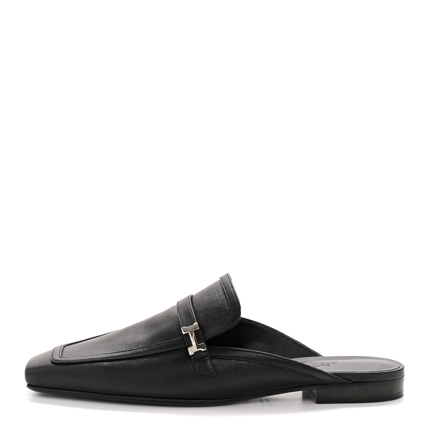 Hermes Goatskin Groupie Mules 40 Black 1 of 11
