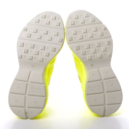 Gucci Calfskin Mens Rhyton Sneakers 7 Yellow Fluo 5 of 8