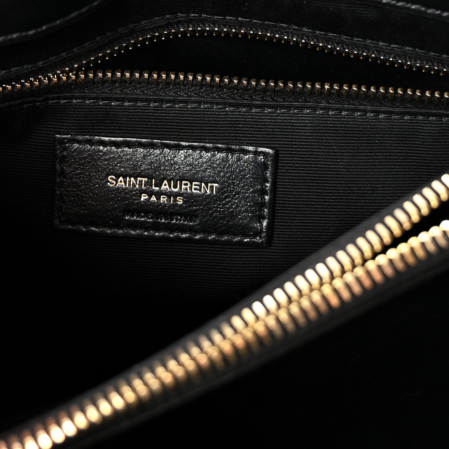 Saint Laurent Calfskin Y Quilted Monogram Medium Loulou Chain Satchel Black 6 of 9