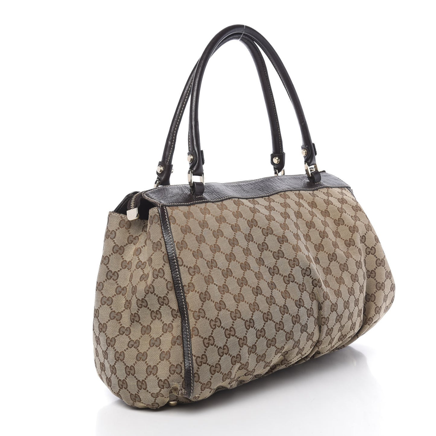 Monogram D Gold Tote Dark Brown