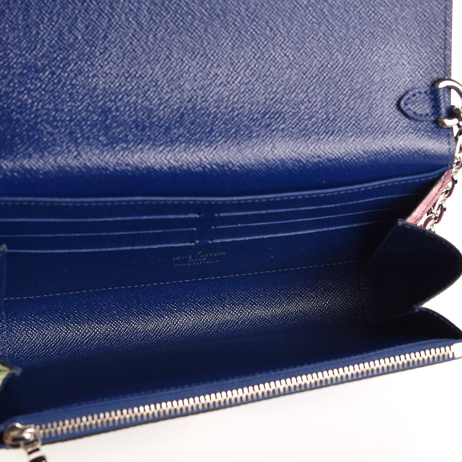 Louis Vuitton Epi Tropical Printed Twist Chain Wallet Vert Rouge 5 of 8