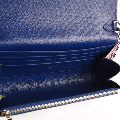 Louis Vuitton Epi Tropical Printed Twist Chain Wallet Vert Rouge 5 of 8