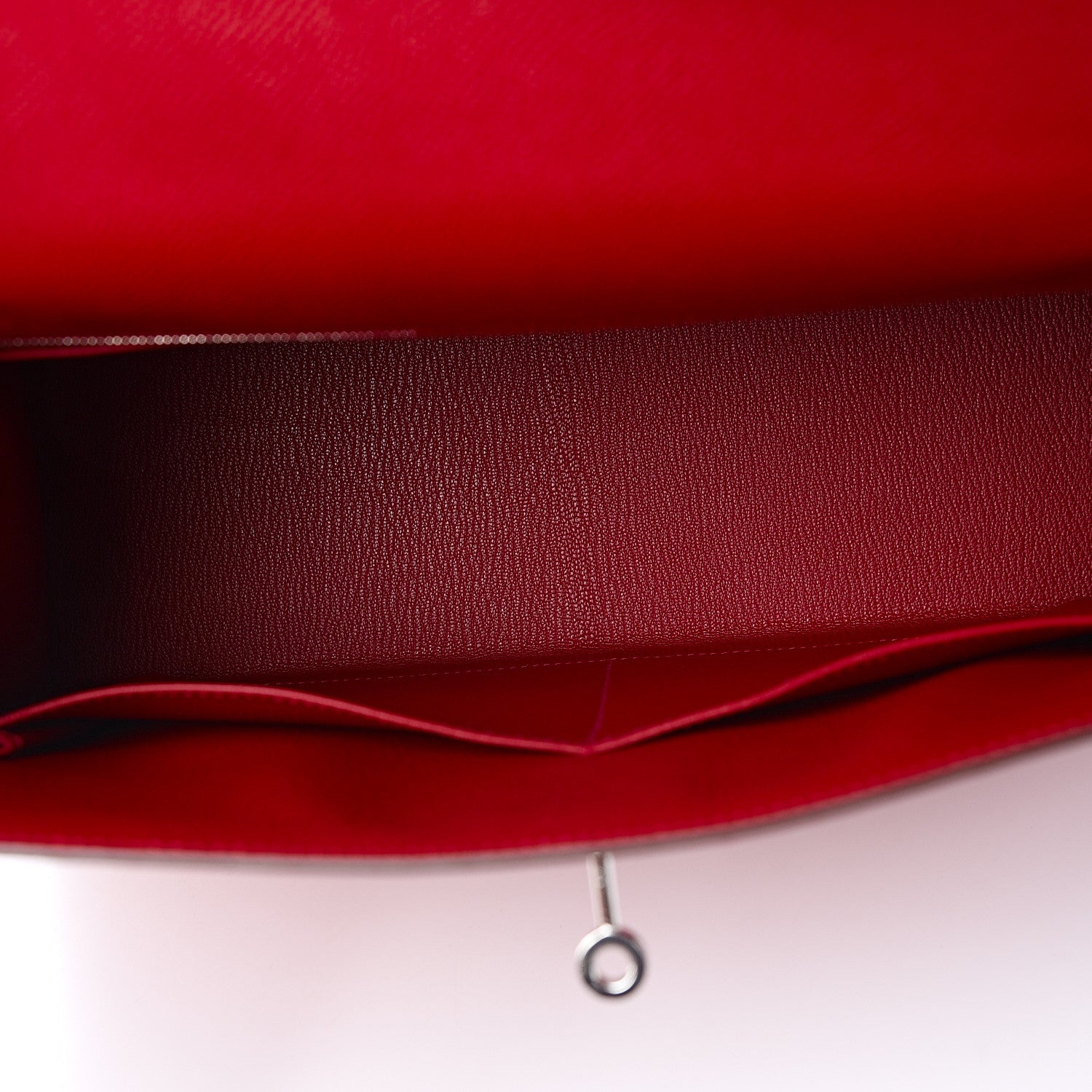 Hermes Epsom Kelly Sellier 32 Rouge Casaque 4 of 9