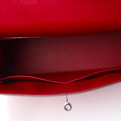 Hermes Epsom Kelly Sellier 32 Rouge Casaque 4 of 9