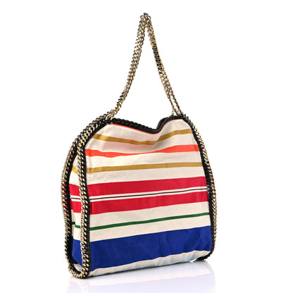 Stella McCartney Cotton Canvas Stripes Small Falabella Tote Multicolor 2 of 9