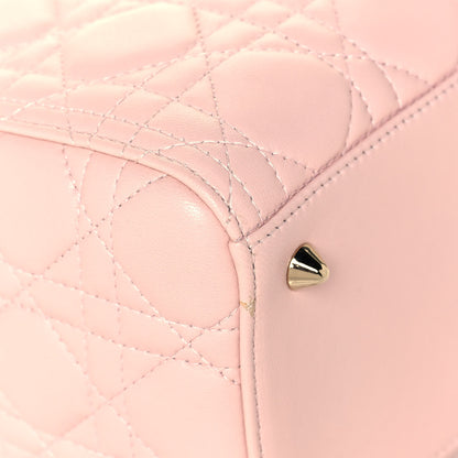Christian Dior Lambskin Cannage Medium Lady Dior Light Pink 8 of 13