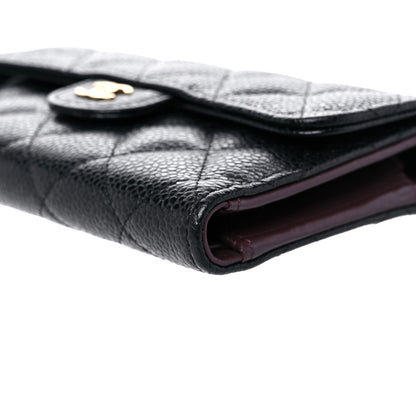 Chanel Caviar Quilted Medium Flap Wallet Black 6 of 12