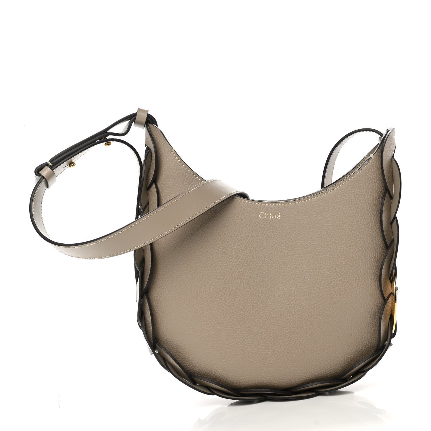 Chloe Small Grain Smooth Calfskin Small Darryl Hobo Motty Grey 3 of 12