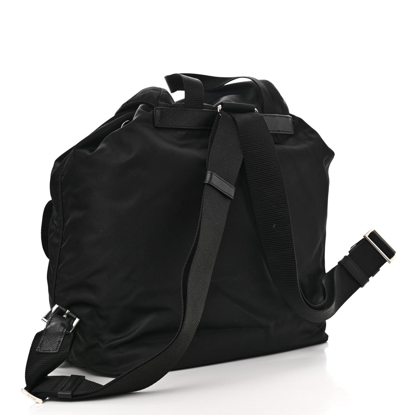 Tessuto Nylon Saffiano Vela Backpack Black