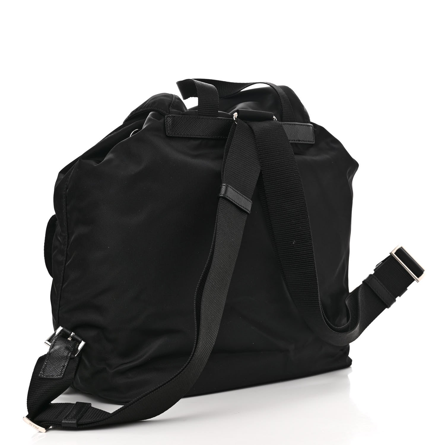 Prada Tessuto Nylon Saffiano Vela Backpack Black 4 of 11
