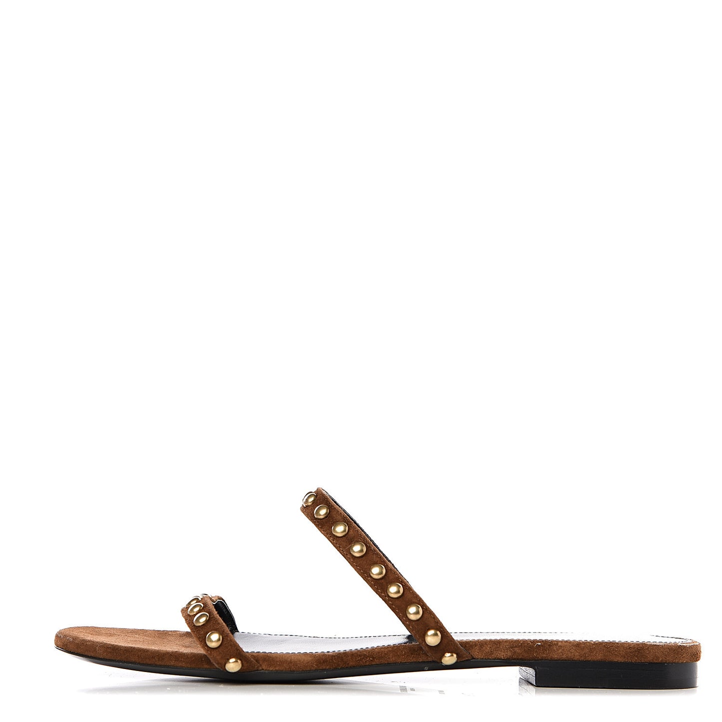 Suede Embellished Kiki Sandals 37.5 Brown