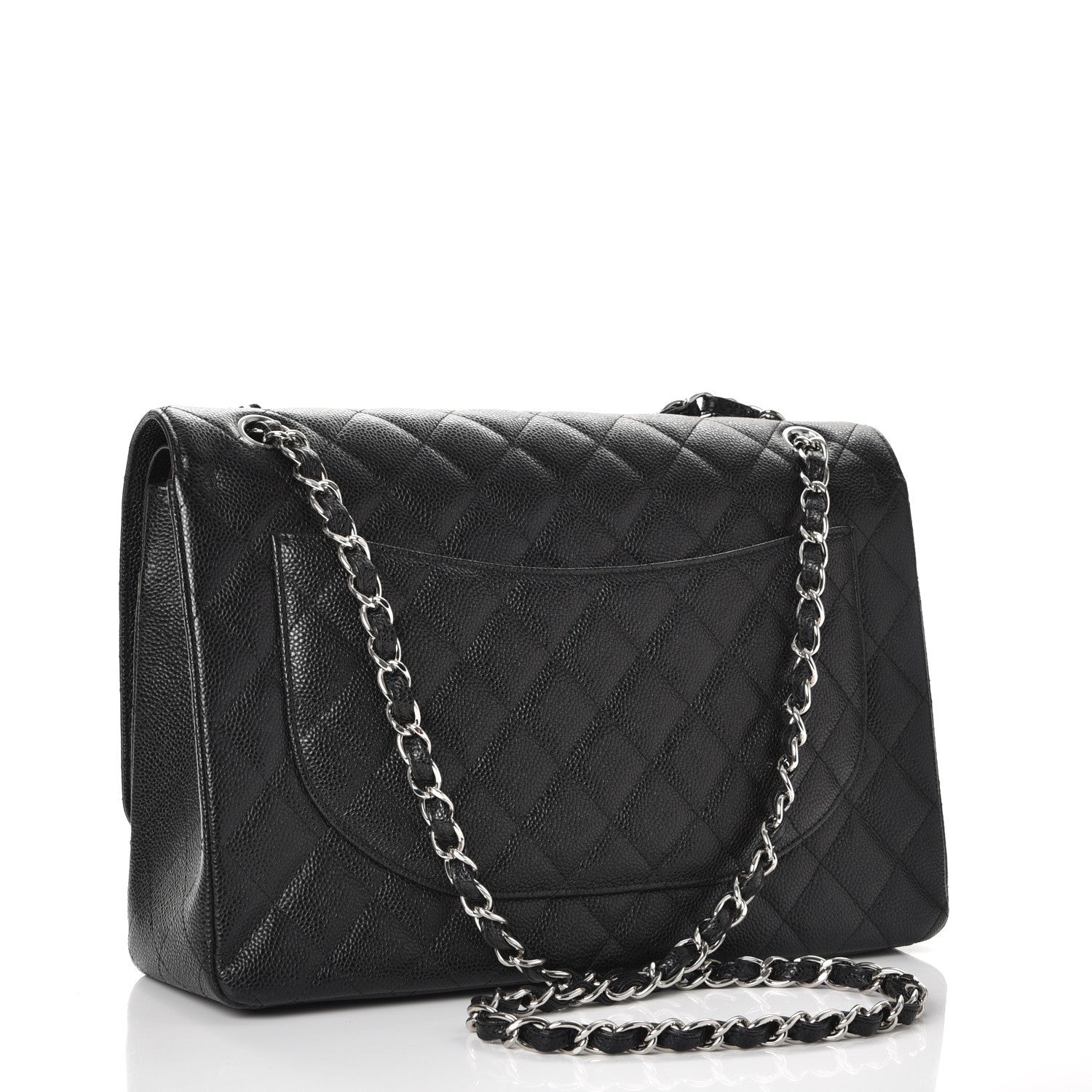 Chanel Caviar Quilted Maxi Double Flap Black 3 of 8