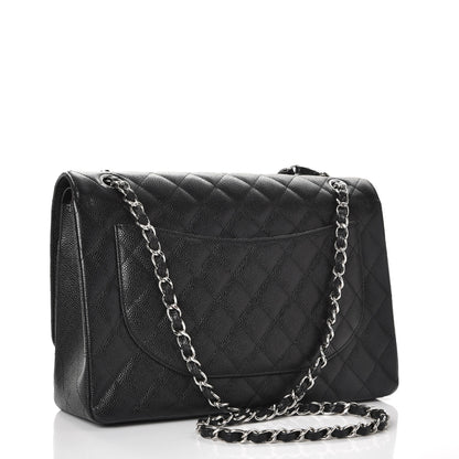 Chanel Caviar Quilted Maxi Double Flap Black 3 of 8