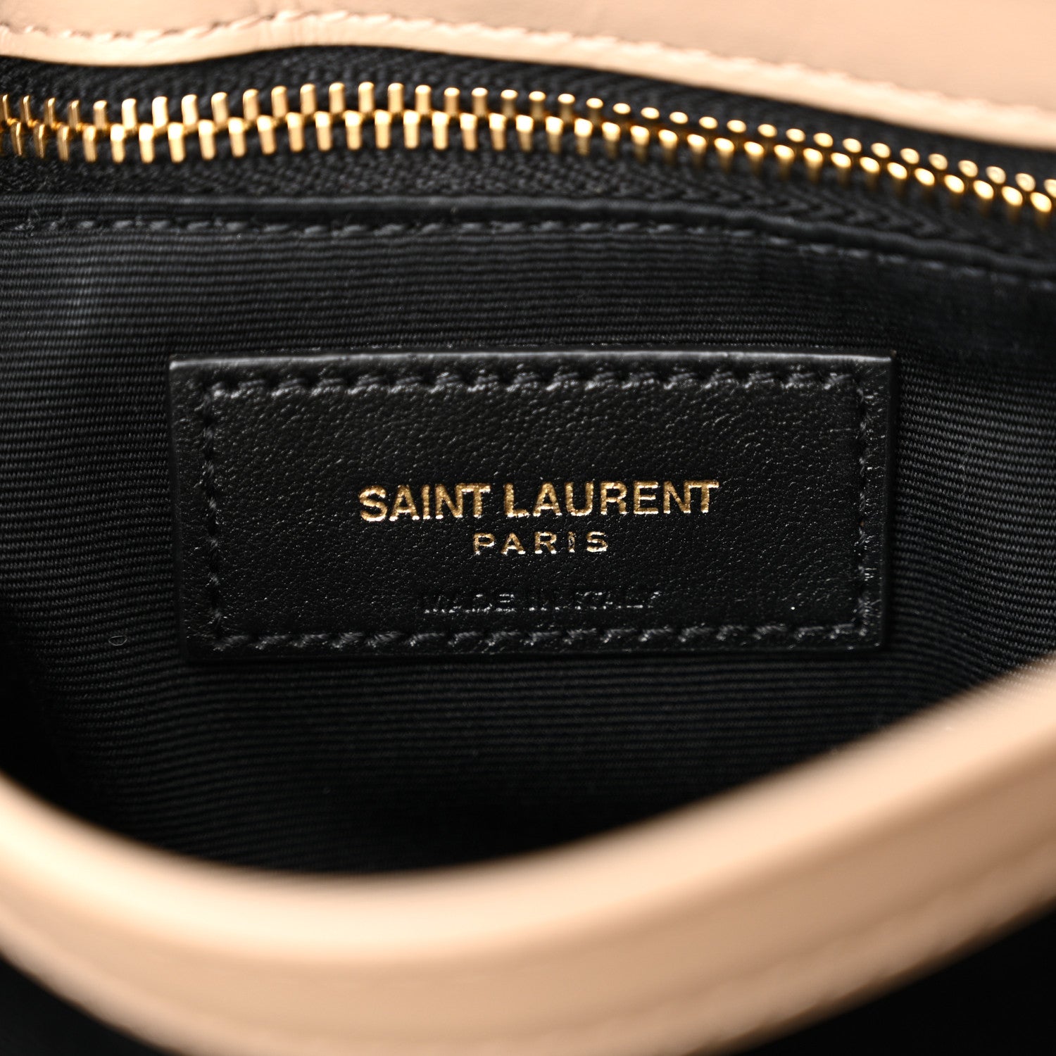 Saint Laurent Calfskin Y Quilted Monogram Toy Loulou Crossbody Bag Dark Beige 7 of 10