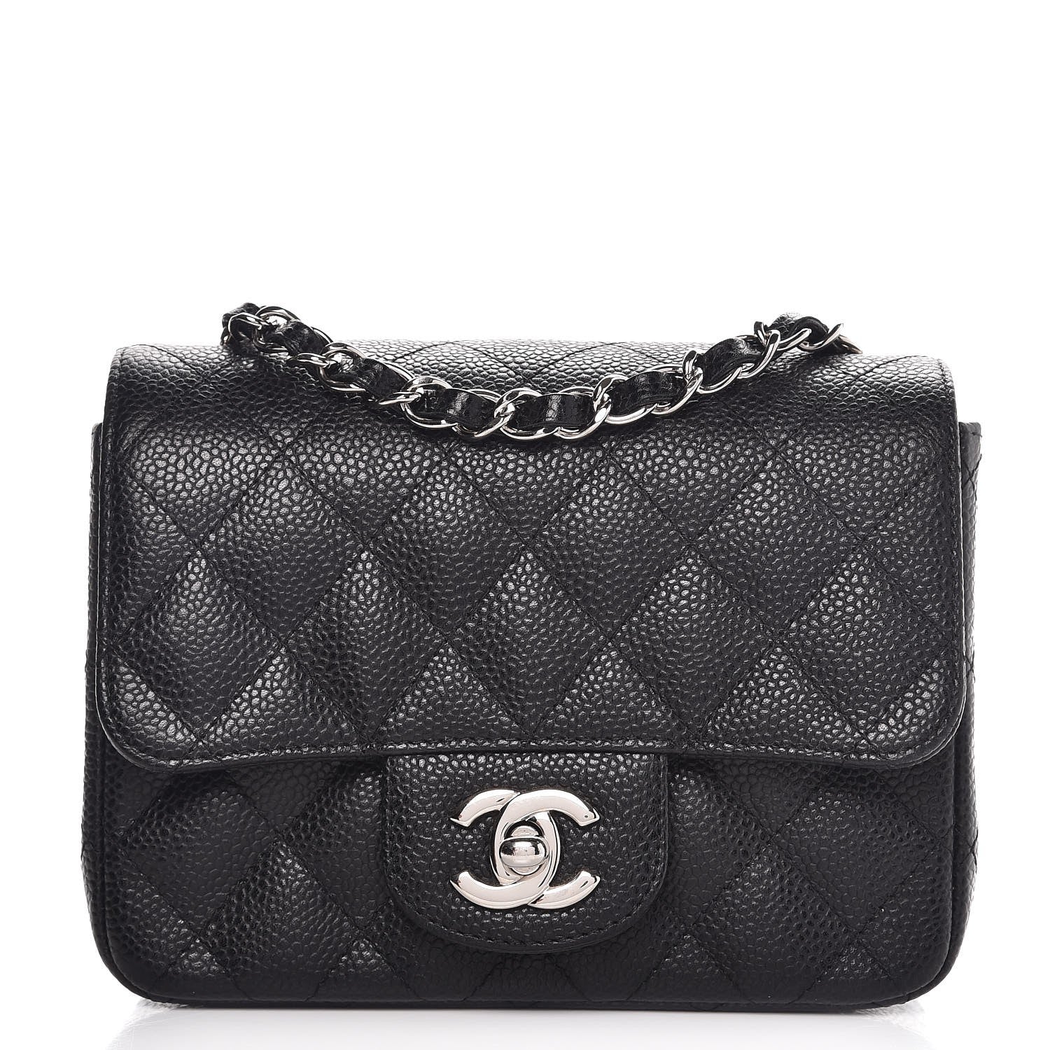 Chanel Caviar Quilted Mini Square Flap Black 1 of 8