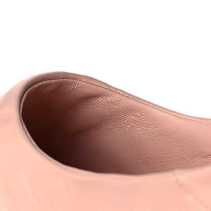 Fendi Nappa FF Embossed Slippers 37 Rosa Quarzo 9 of 10