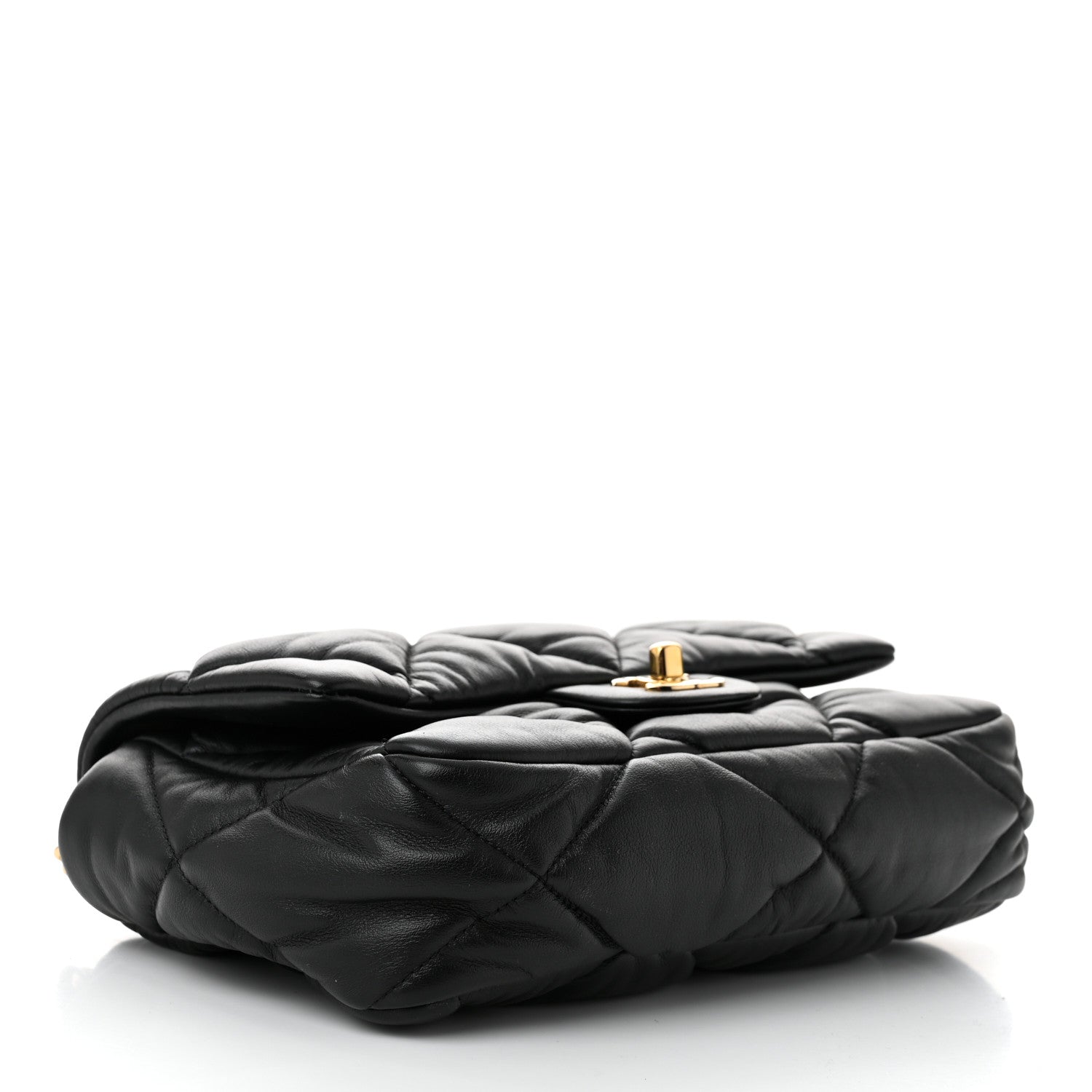 Chanel Calfskin Quilted Medium Bubbly Flap Black 4 of 10