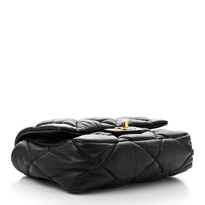 Chanel Calfskin Quilted Medium Bubbly Flap Black 4 of 10