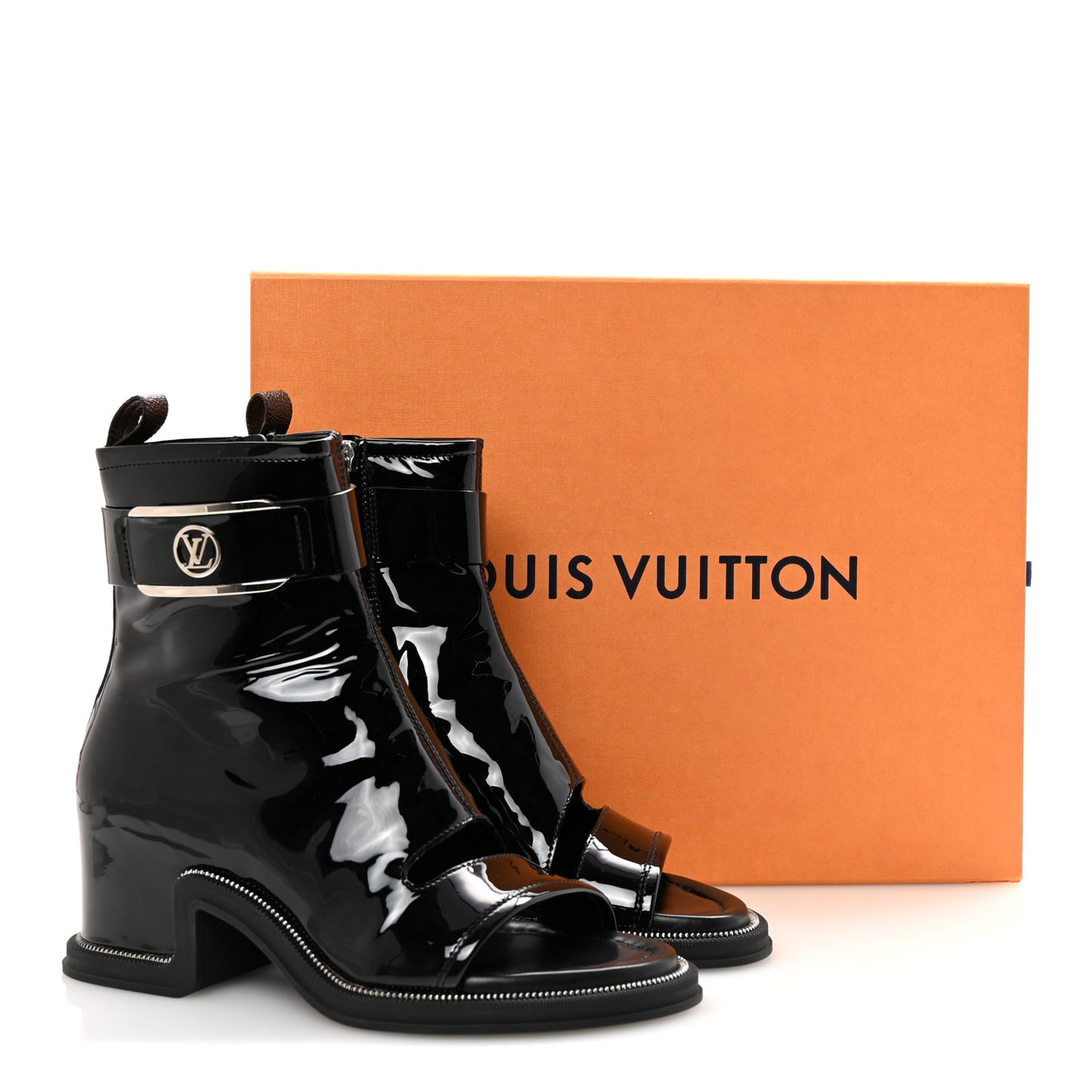 Patent Calfskin Moonlight Boots 37 Black