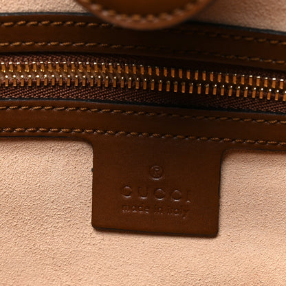 Gucci Soft GG Supreme Monogram Small Crossbody Tote Beige Cuir 6 of 9