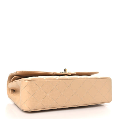 Chanel Caviar Quilted Medium Double Flap Beige 4 of 11