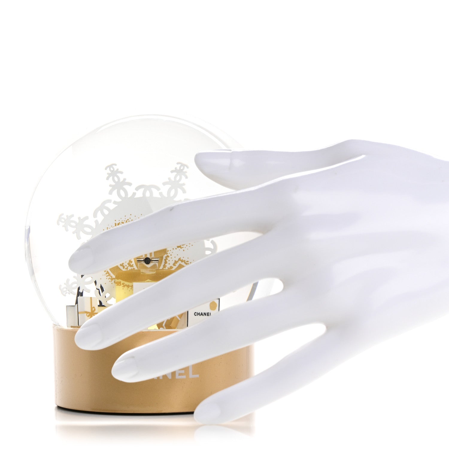 Chanel Glass N°5 Perfume Bottle Snow Globe 2 of 7