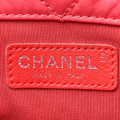 Chanel Aged Calfskin Quilted Small Gabrielle Backpack Dark Pink 6 of 10