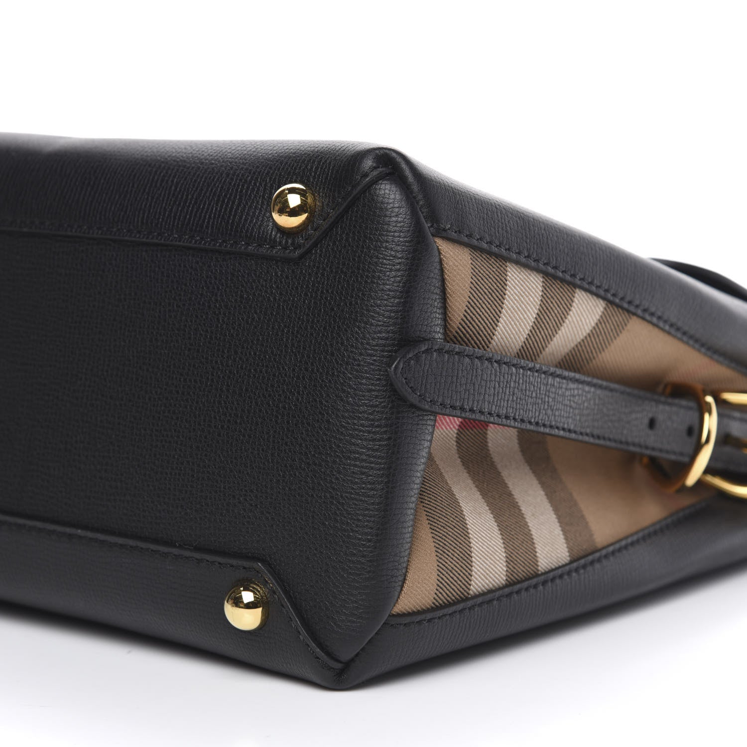 Burberry Derby Calfskin House Check Medium Camberley Black 10 of 11