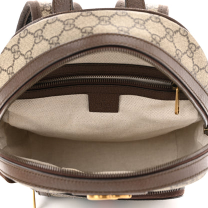 Gucci GG Supreme Monogram Calfskin Web Small Ophidia Day Backpack Beige Ebony New Acero 5 of 13
