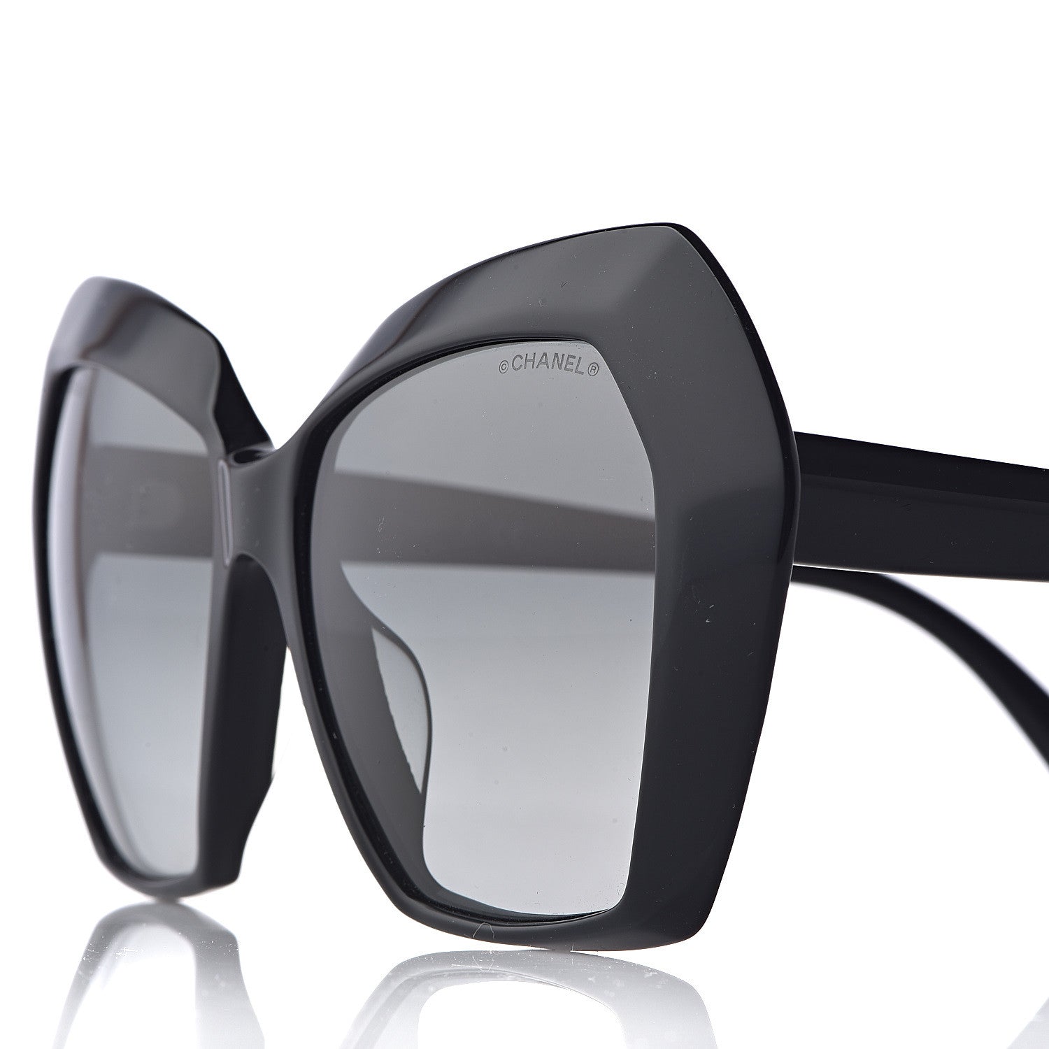 Chanel Cat Eye Spring Sunglasses 5364 Black 7 of 10