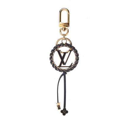 Louis Vuitton Metal Lambskin Enamel Very Bag Charm Key Holder Black 1 of 3