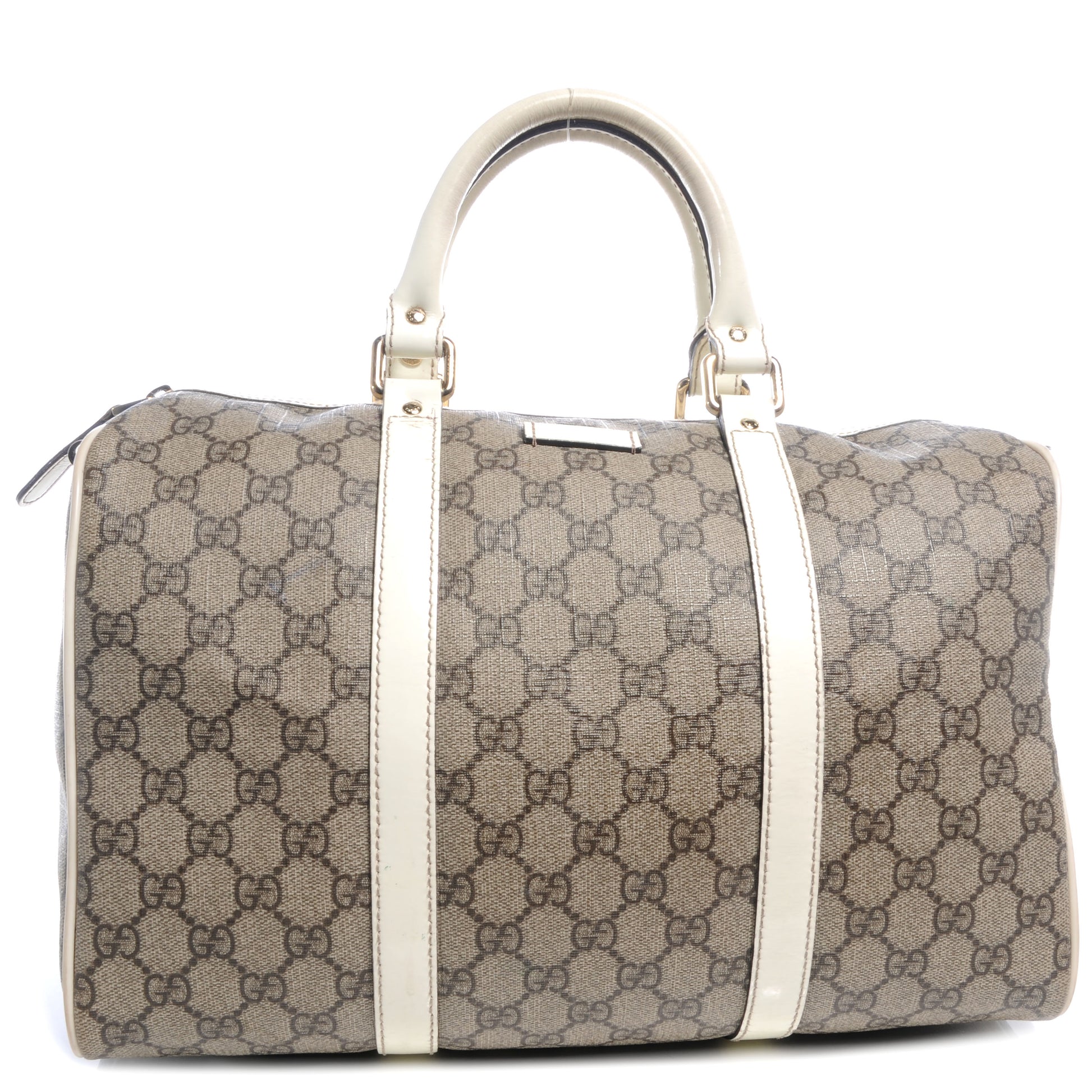 Gucci Coated Canvas Medium Joy Boston Off White 1 of 7