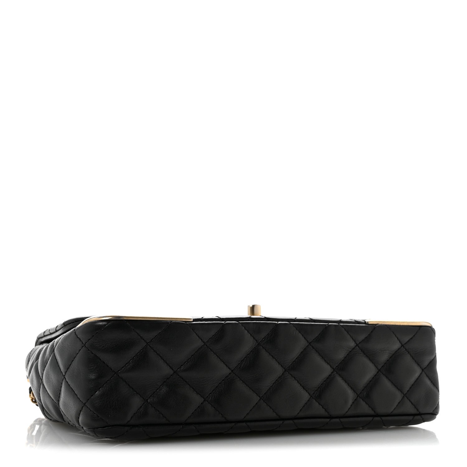 Chanel Calfskin Quilted Rock The Corner Flap Black 4 of 12