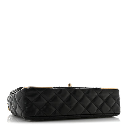 Chanel Calfskin Quilted Rock The Corner Flap Black 4 of 12