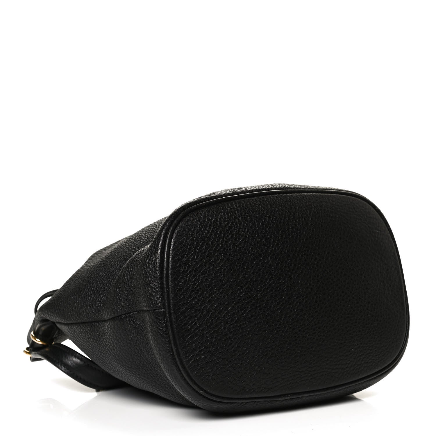 Prada Vitello Daino Bucket Bag Black 4 of 9