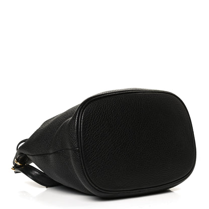 Prada Vitello Daino Bucket Bag Black 4 of 9