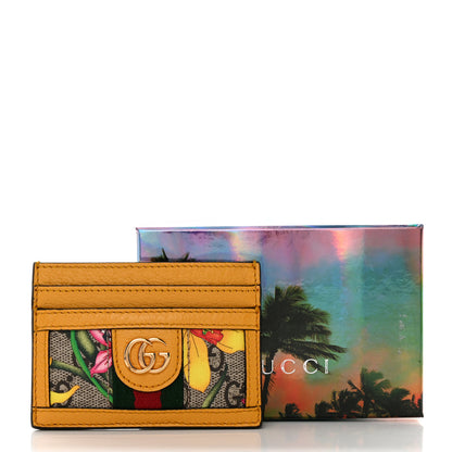 Gucci GG Supreme Monogram Flora Web Ophidia Card Holder Beige Multicolor Crop 7 of 7