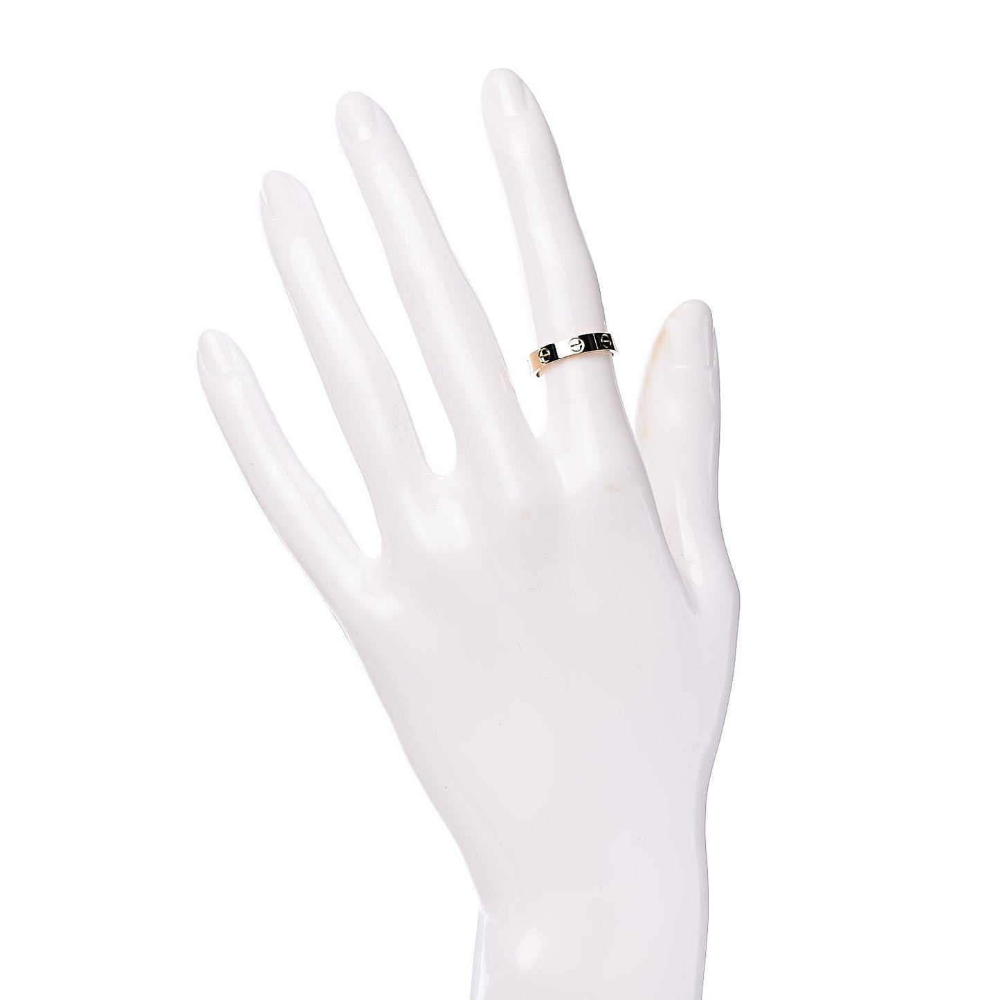 18K Yellow Gold 3.5mm LOVE Wedding Band Ring 48 4.5