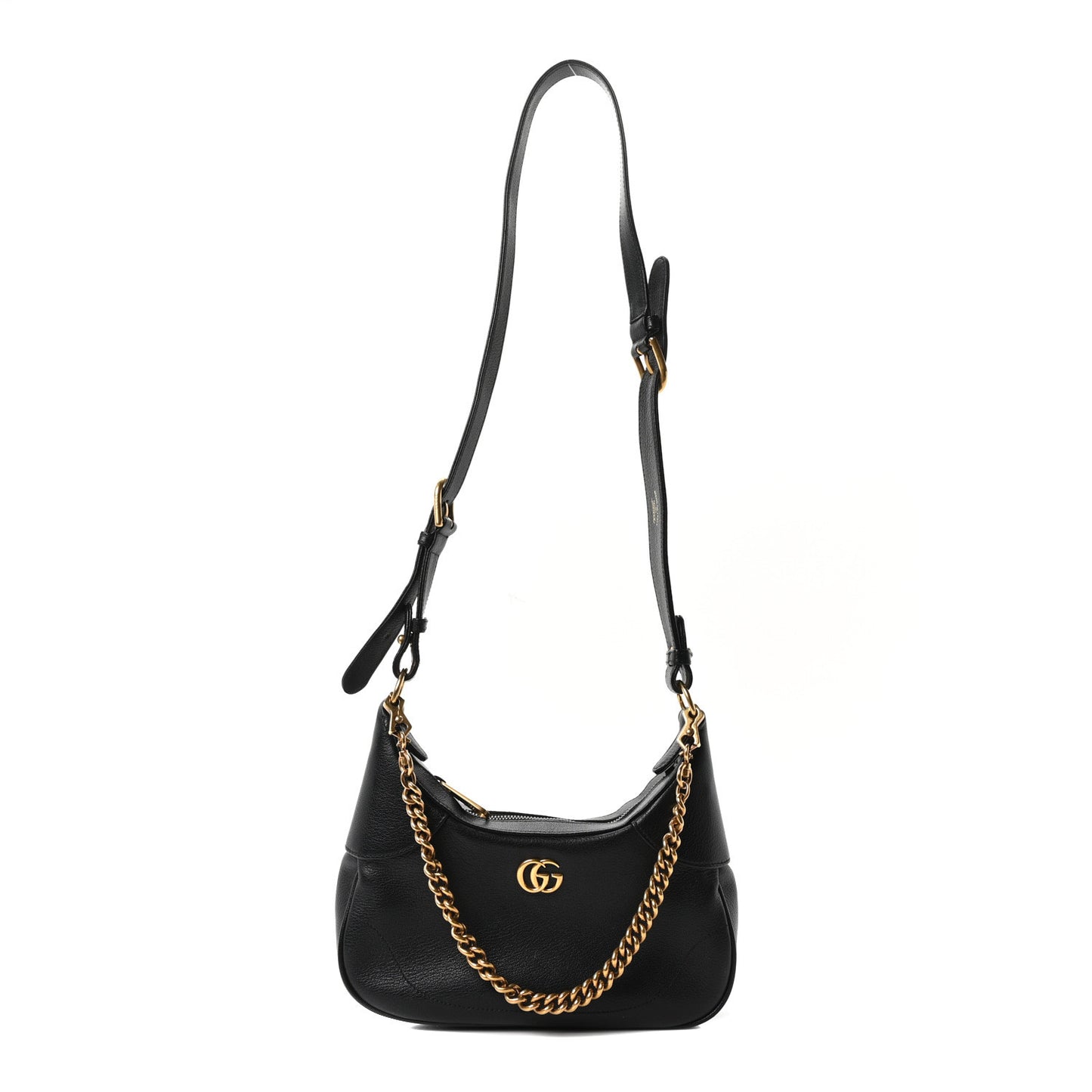 Goatskin Small Aphrodite Shoulder Bag Black