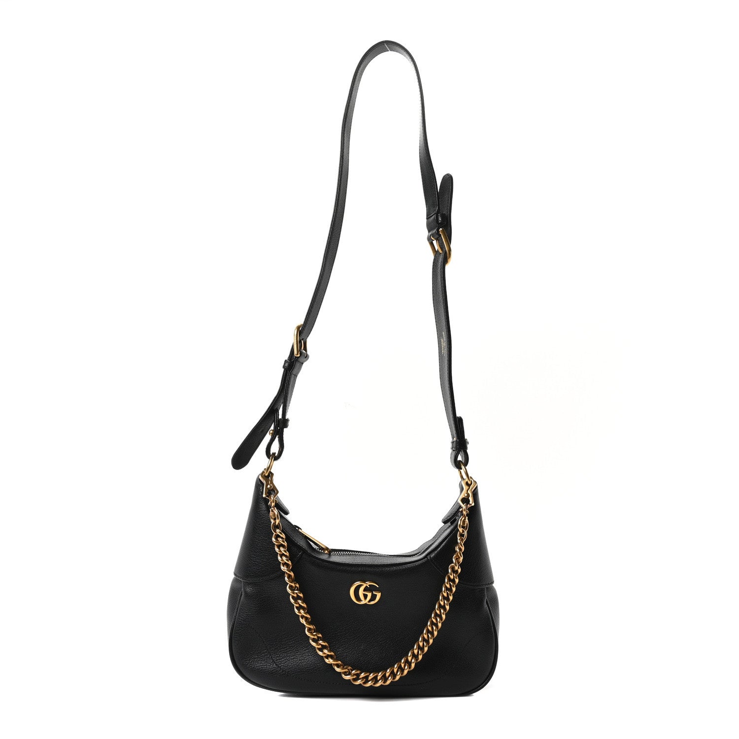 Gucci Goatskin Small Aphrodite Shoulder Bag Black 1 of 10