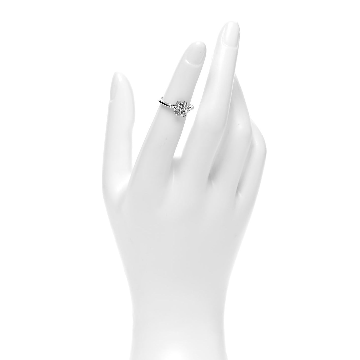 Platinum Diamond Enchant Flower Ring 47 4