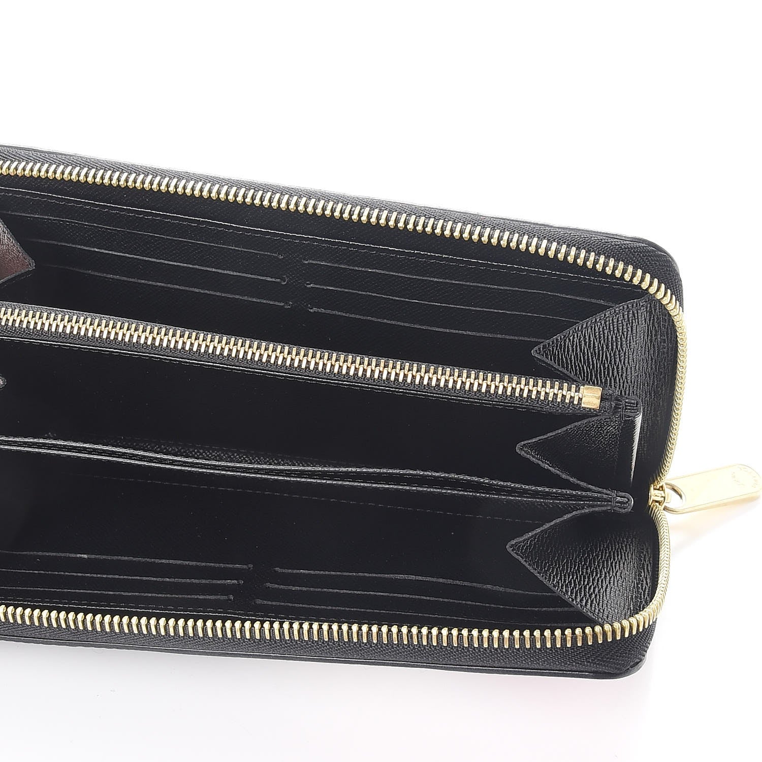 Louis Vuitton Epi Damier Race Zippy Wallet Black Yellow 5 of 10