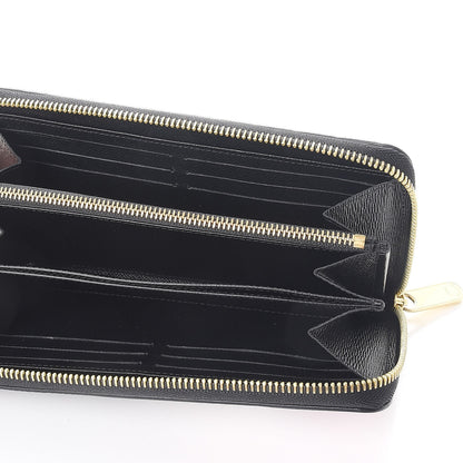 Louis Vuitton Epi Damier Race Zippy Wallet Black Yellow 5 of 10
