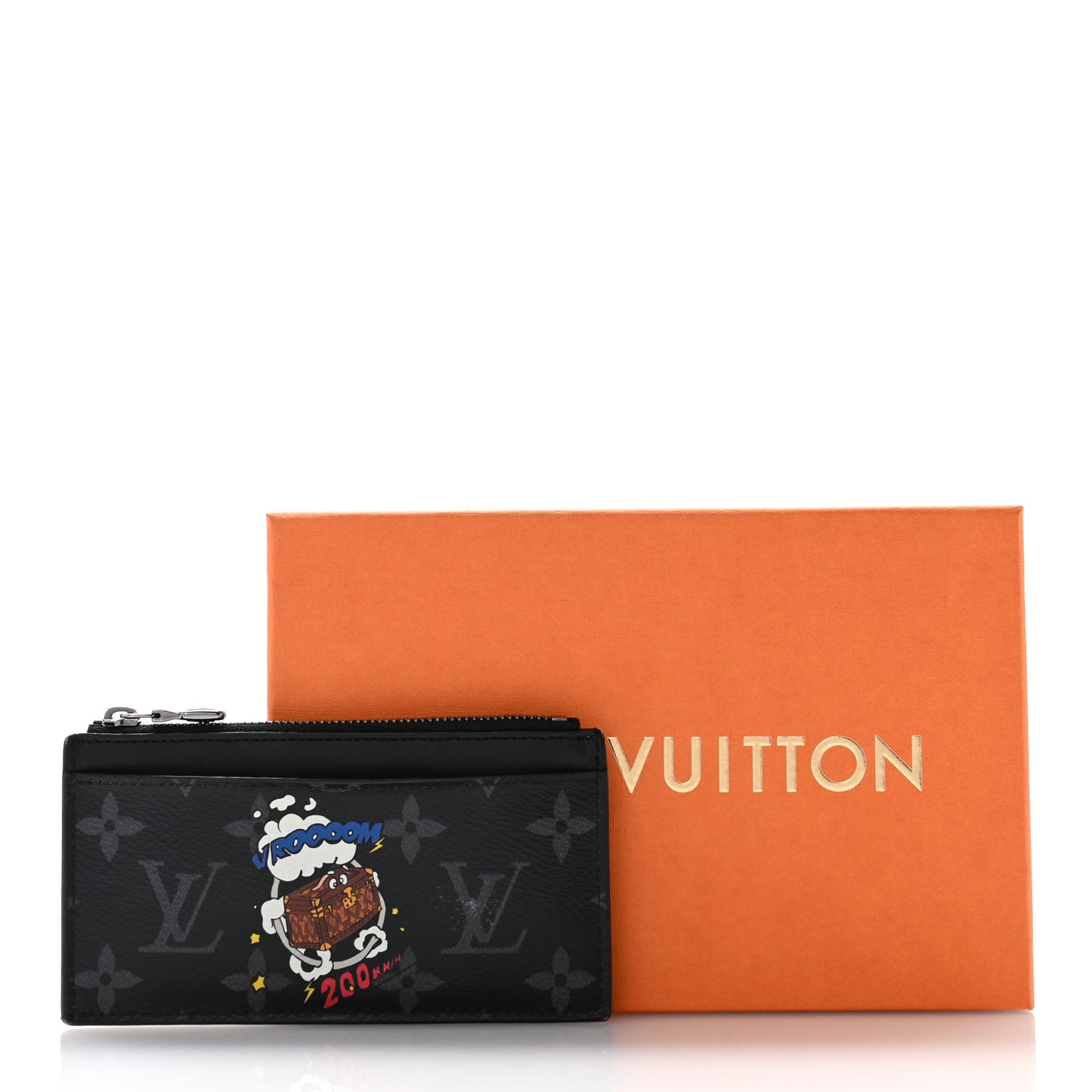 Monogram Eclipse Calfskin Trunk Coin Card Holder