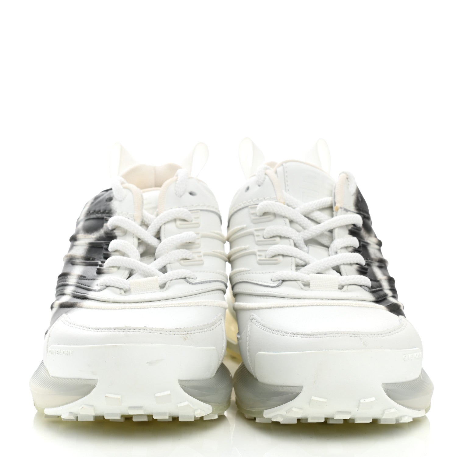 Givenchy X CHITO Calfskin GIV 1 Runners Sneakers 37.5 White Black 2 of 10