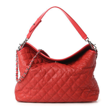 Chanel Caviar Quilted French Riviera Hobo Rouge 1 of 10