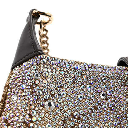 Gucci Monogram Crystal Mini Jackie Notte Bag Camel Ebony 10 of 11