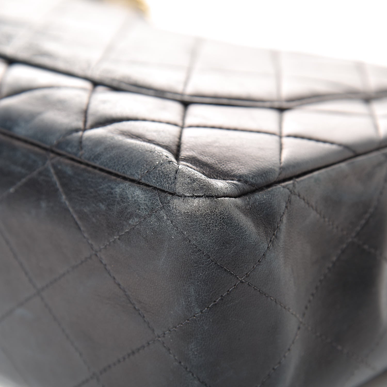 Chanel Lambskin Quilted XL Jumbo Single Flap Black 13 of 31