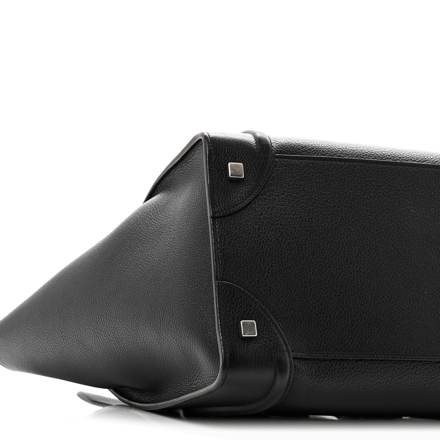 Drummed Calfskin Mini Luggage Black